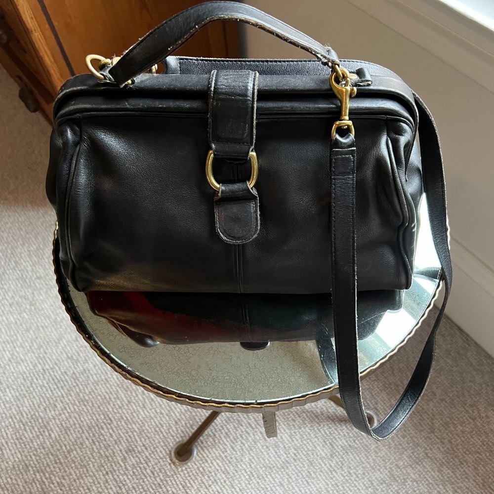 Coach Fabulous Vintage Leather Black Purse, 1990s.